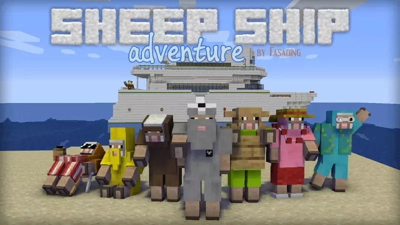 【1.19.3】Sheep Ship Adventure丨绵羊船历险记-CreateMC